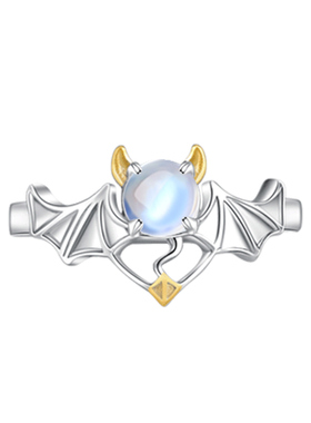 天使恶魔戒指蓝月光石女insins潮