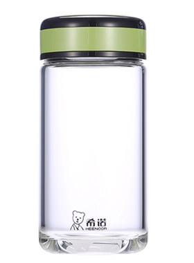 希诺单层玻璃杯男简约清新森系女神ins办公家用泡花茶水杯子7552