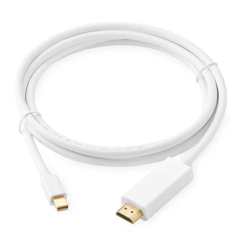 Mini Display Port To HDMI线苹果迷你DP转HDMI 电脑连接电视1.8