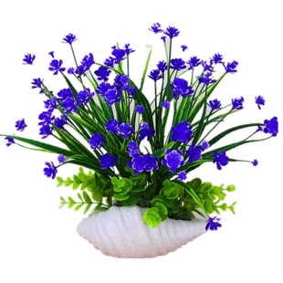 仿真花兰花假花客厅卧室塑料装饰花套装干花桌面绿植摆件小盆栽