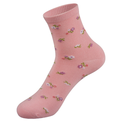 aicare抗菌防臭碎花女袜秋冬季