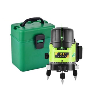 阿虎 绿光水平仪激光2线3线5线红外线水平尺强光仪器打线斜线投线