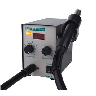 原装快克957DW+拆焊台主板维修QUICK热风枪自动休眠数显风抢580W