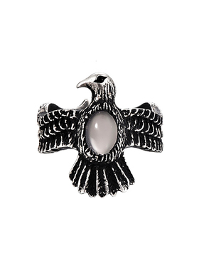 旅行镶嵌月光石复古镂空戒指包邮