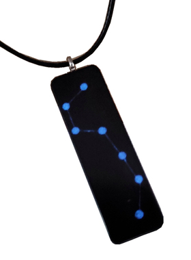 小众鹊踏枝原木树脂北斗七星吊坠