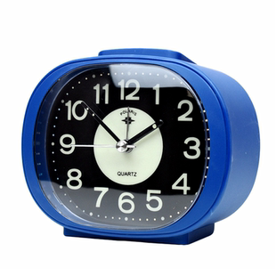 北极星夜光小闹钟学生用静音创意卧室简约音乐钟表大字体贪睡台钟