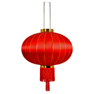 大红灯笼装饰户外防水广告灯笼茶楼酒店福字印字绸缎植绒新年灯笼