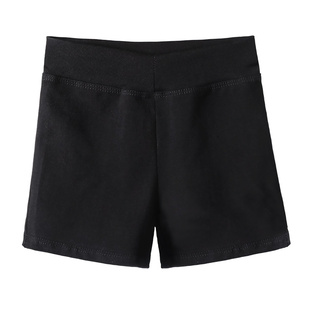 儿童舞蹈服高腰短裤芭蕾练功服绿色女童中国舞服跳舞三分平角裤子