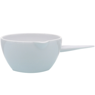 陶瓷柄皿 带柄具嘴平底蒸发皿30-1000ml实验用耐高温耐酸碱加厚特种陶瓷柄皿