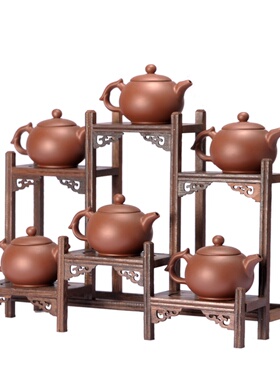 博古架鸡翅木茶壶架底座