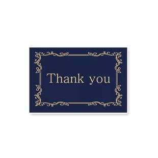 24张/套创意贺卡包邮祝福烫金商务感谢卡片thankyou感恩节通用