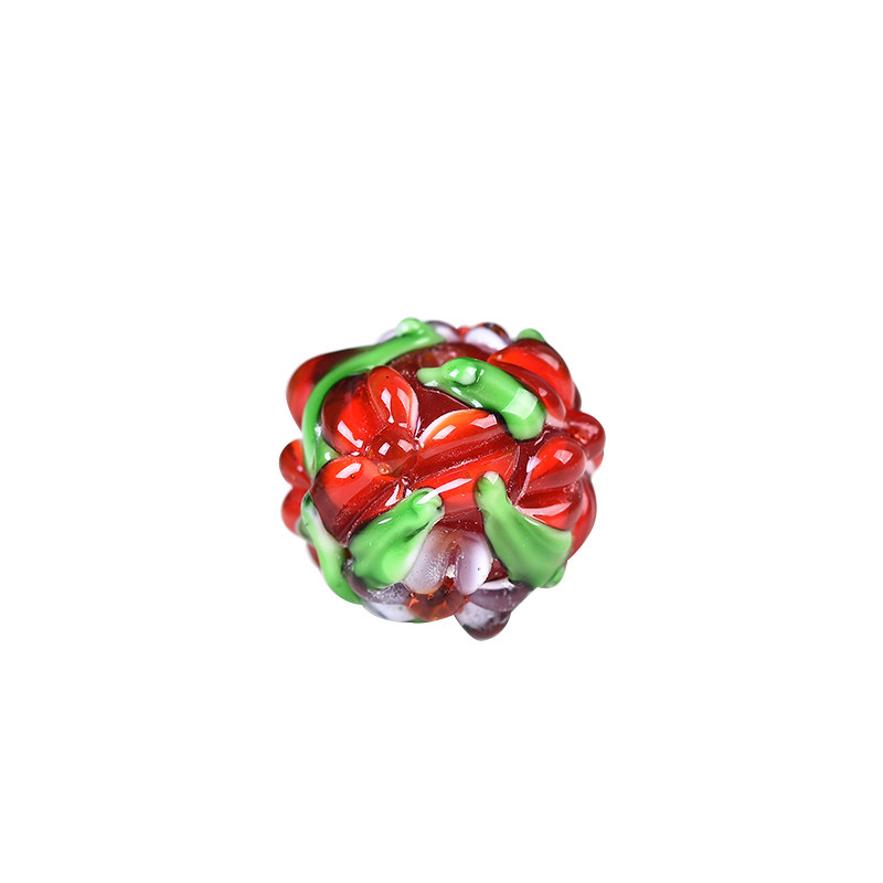 新款进口日式琉璃花瓣散珠 diy 可搭配手链绳编织饰品配饰16毫米