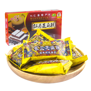 四川特产张三芝麻糕150g仁寿绿豆糕黑米糕点传统手工点心零食小吃