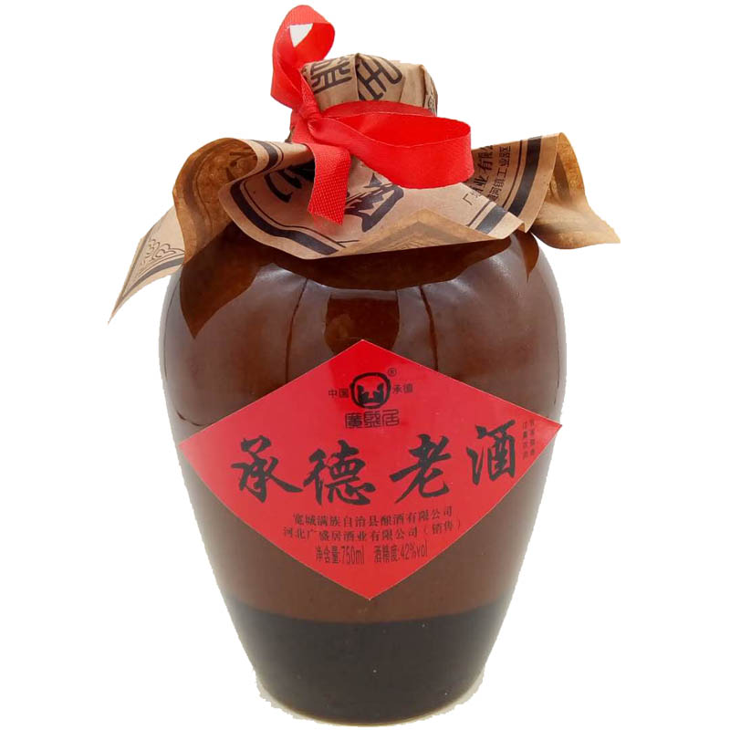 坛装纯粮承德,坛中度白酒2瓶老酒