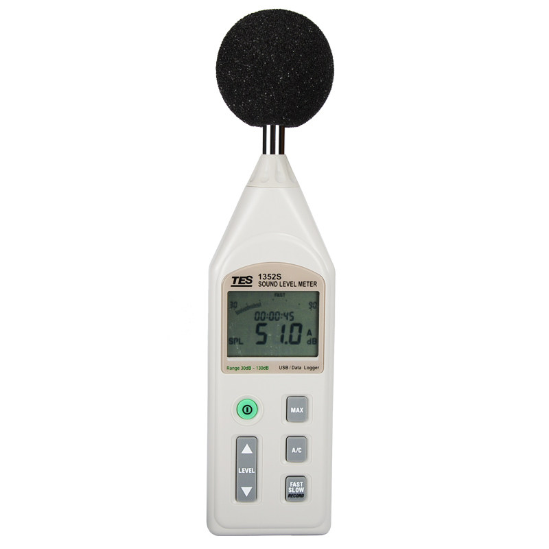 进口泰仕TES1352S可程式数字噪音计声级计专业工程分贝记录噪声仪