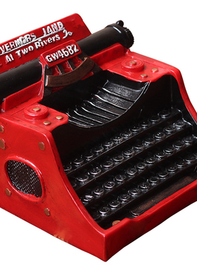 餐厅酒吧橱窗陈列怀旧复古打字机