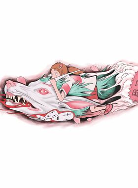 ins纹身贴日式手绘防水持久刺青