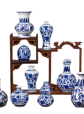 陶瓷花瓶工艺品摆件客厅仿古瓷器