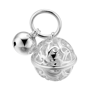 九乐银吊坠铃铛小猪宫铃招财猫天使蛋福袋绣球猴子悟空银球吊坠女