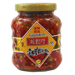 湘君府鱼头剁椒青红贡菜剁椒超猛辣红辣椒酱泡椒湖南风味礼品盒装