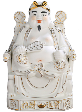 陶瓷土地公越南手工艺品财神爷