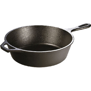 美国Lodge深型铸铁平底煎锅26cm L8DSK3 煎炒炖多用无涂层不易粘