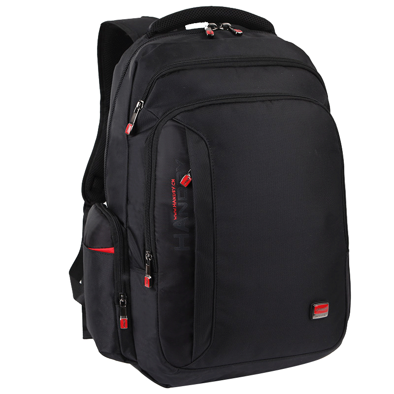 亨得利商务双肩包出差电脑包男大容量旅行背包多功能大学生书包