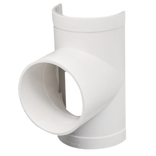 pvc排水管配件补漏片110变50半边三通快速抱箍式开口斜三通75/160