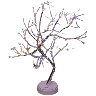 火树银花装饰台灯床头灯卧室LED彩灯发光小树灯浪漫房间网红民宿