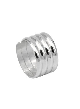 多圈层三环925纯银复古手工个性