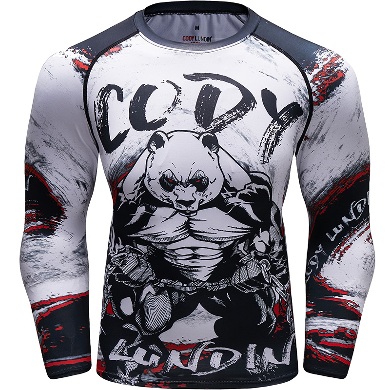 nogi长袖mma巴西柔术紧身衣防磨服健身jiu jitsu bjj rash guard