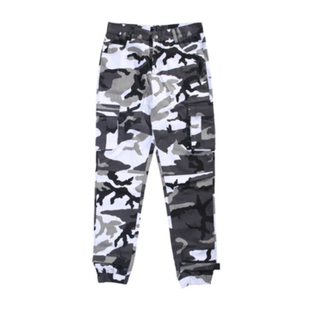 现货 AIRWAY 17SS JOAH JOGGER 水洗工装雪地迷彩 口袋裤 束脚裤
