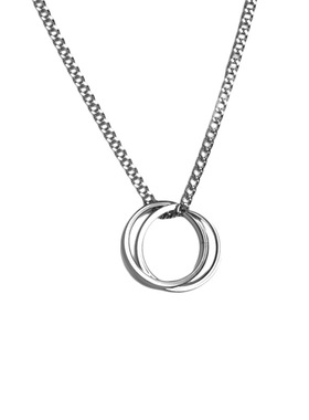 时代少年团刘耀文同款戒指圈项链潮流简约钛钢情侣指环毛衣链学生