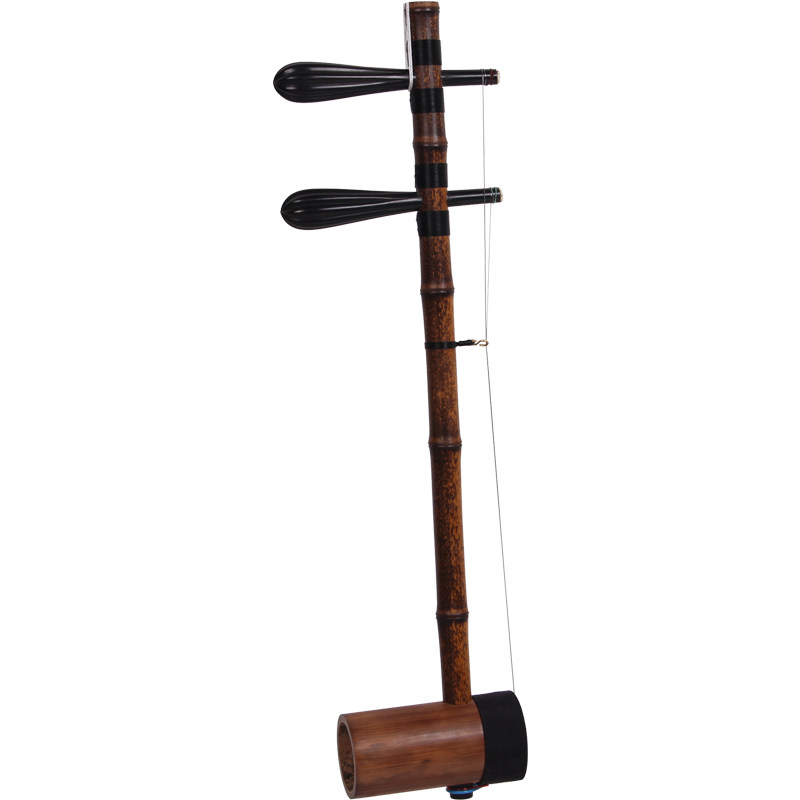 梵巢铁里筒演奏京胡乐器福建老毛竹鳝鱼黄担子铁里筒子赠配件盒弓