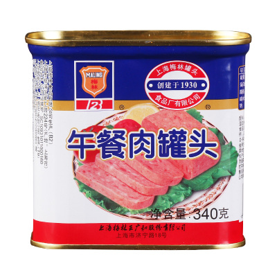 上海梅林午餐肉340g*3罐