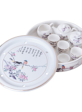 办公室大号简约陶瓷整套功夫茶具