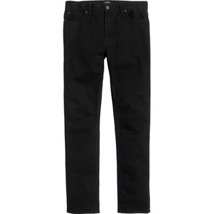 J.crew修身显瘦小脚锥形直筒百搭黑牛弹力弹性黑色牛仔裤男Jcrew