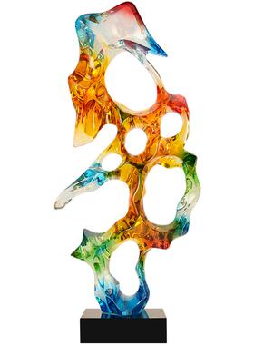 酒店会所售楼处走廊大堂抽象雕塑