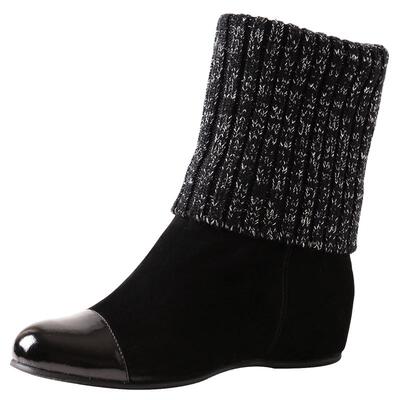 VDVC毛线筒内增高舒适两穿女靴