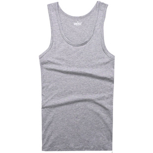 冠得男士背心内衣土夏天卡二股二道夸带莫代尔棉两根筋白跨带上身