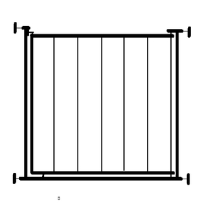 婴儿童安全门栏宝宝楼梯口防护栏宠物围栏杆狗栏栅隔离门不锈钢