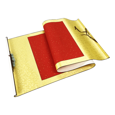 字画卷轴空白画轴佛黄色字画挂轴