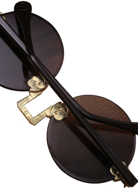 墨镜天然水晶复古风民国太阳镜