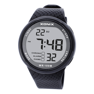 XONIX精准男士经典多功能潜水游泳防水潮流学生运动计时电子表GJ