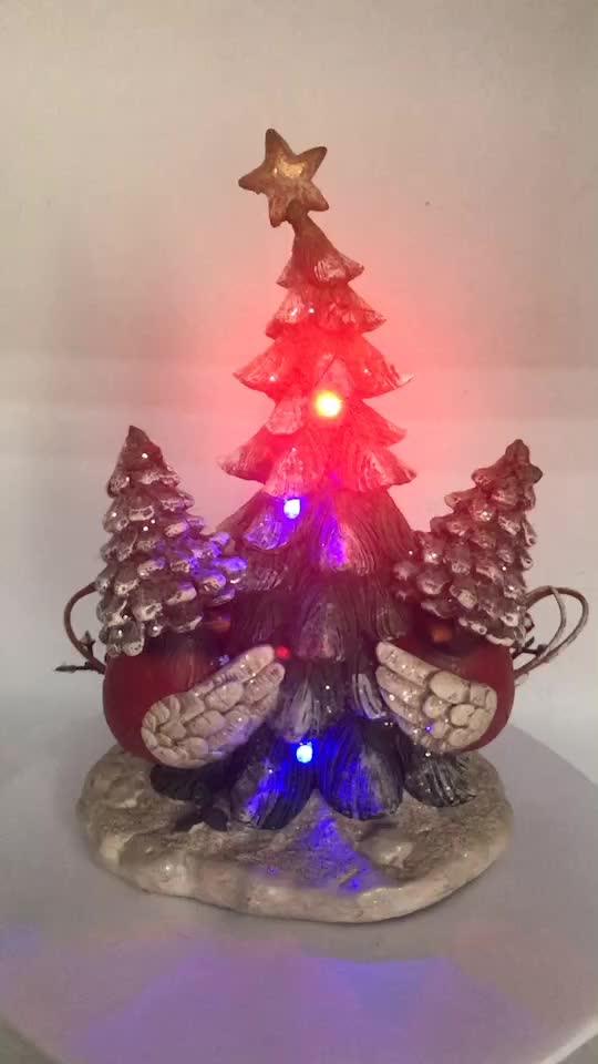 Wholesale Christmas Decoration Resin Christmas Birds Light Buy Resin