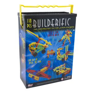 REDBOX Builderific形状齿轮创意拼插立体积木118块益智儿童玩具