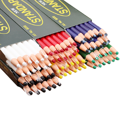 高品质拉线蜡笔免削笔卷纸撕拉线笔服装皮革点位笔白色记号笔