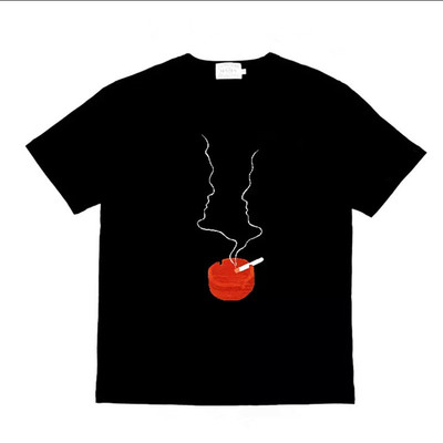 T恤男女点烟tee余文乐杨千嬅同款