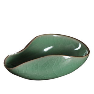 陶瓷茶荷茶荷赏分茶盘赏茶盘茶铲青瓷茶道零配件赏茶荷茶具小配件