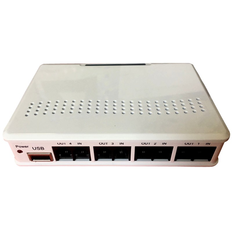 子佩四路电话录音盒LY-400| 4线录音盒USB| 电脑录音来电弹屏软件